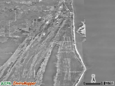 Zip code 48738 satellite photo by USGS