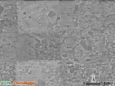 Zip code 48742 satellite photo by USGS