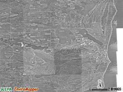 Zip code 48750 satellite photo by USGS