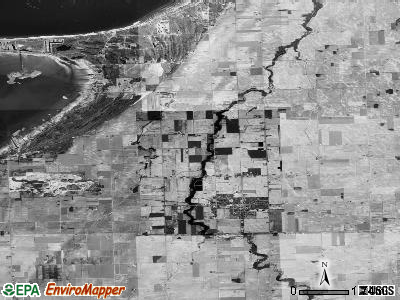 Zip code 48755 satellite photo by USGS