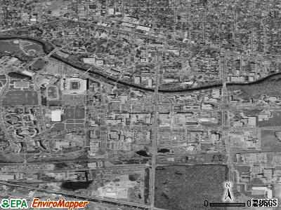 Zip code 48824 satellite photo by USGS