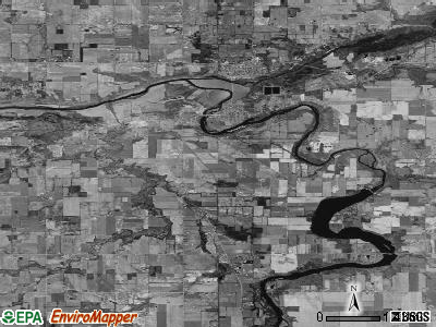 Zip code 48851 satellite photo by USGS