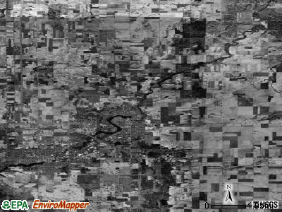 Zip code 48884 satellite photo by USGS