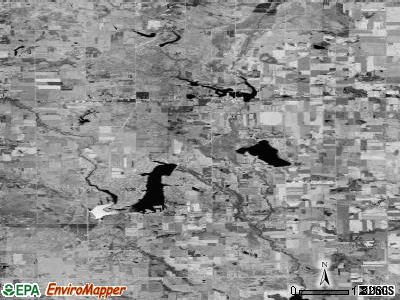 Zip code 48893 satellite photo by USGS