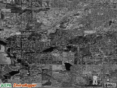 Zip code 49008 satellite photo by USGS