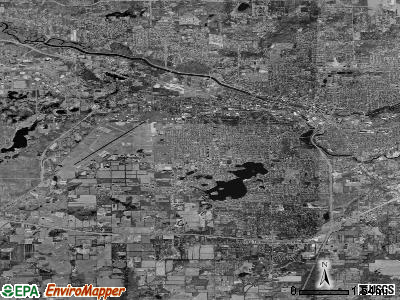 Zip code 49015 satellite photo by USGS