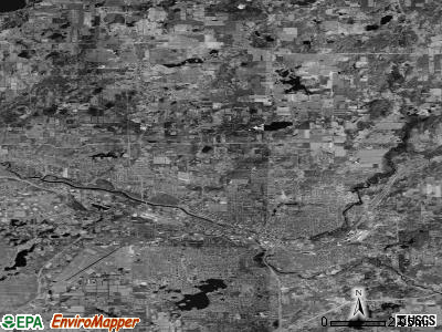 Zip code 49017 satellite photo by USGS