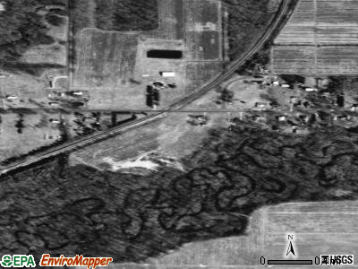 Zip code 49027 satellite photo by USGS