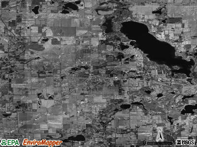 Zip code 49083 satellite photo by USGS