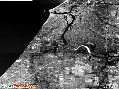 Zip code 49085 satellite photo by USGS