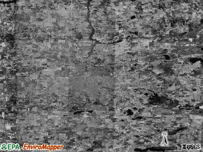 Zip code 49201 satellite photo by USGS