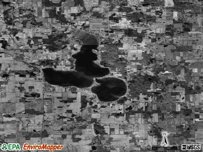 Zip code 49253 satellite photo by USGS
