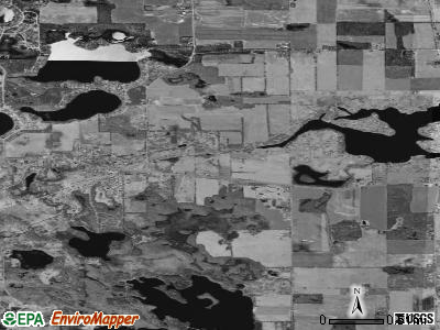 Zip code 49282 satellite photo by USGS