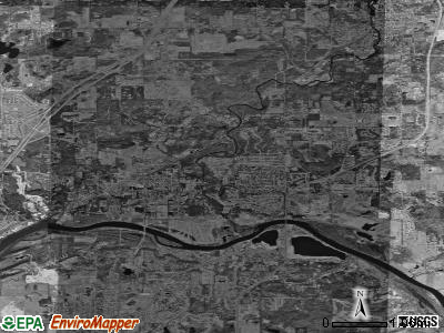 Zip code 49306 satellite photo by USGS