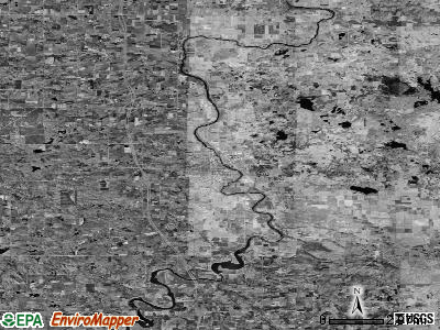 Zip code 49307 satellite photo by USGS