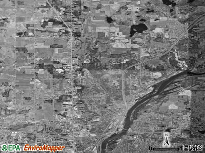 Zip code 49321 satellite photo by USGS