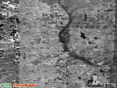 Zip code 49345 satellite photo by USGS