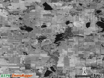 Zip code 49347 satellite photo by USGS