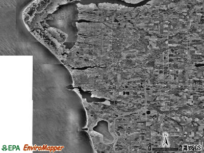 Zip code 49431 satellite photo by USGS