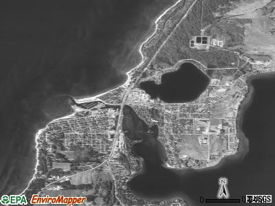 Zip code 49629 satellite photo by USGS