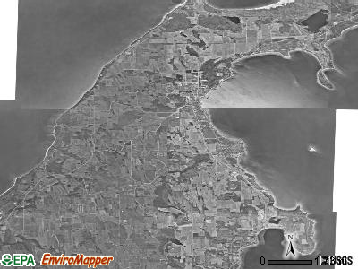 Zip code 49670 satellite photo by USGS