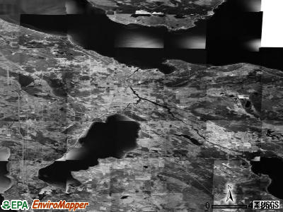 Zip code 49721 satellite photo by USGS