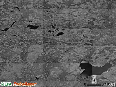 Zip code 49746 satellite photo by USGS