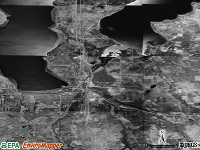 Zip code 49749 satellite photo by USGS