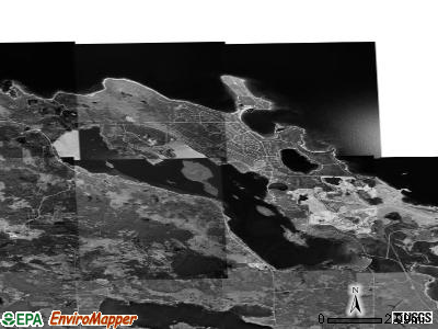 Zip code 49777 satellite photo by USGS