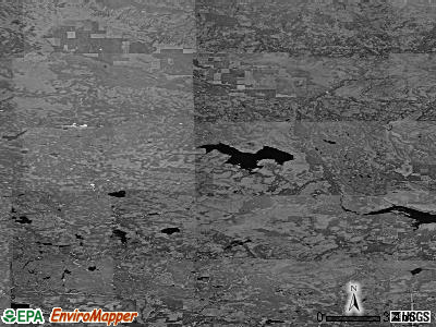 Zip code 49808 satellite photo by USGS