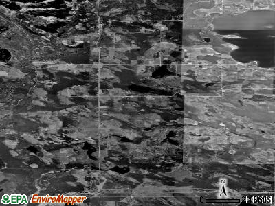 Zip code 49836 satellite photo by USGS