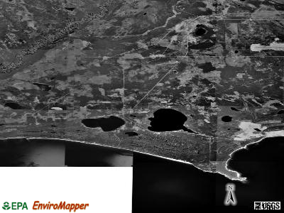 Zip code 49840 satellite photo by USGS