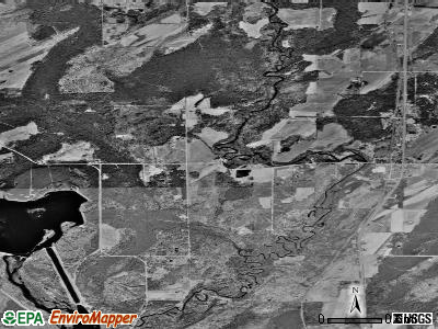Zip code 49848 satellite photo by USGS