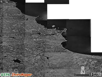 Zip code 49855 satellite photo by USGS