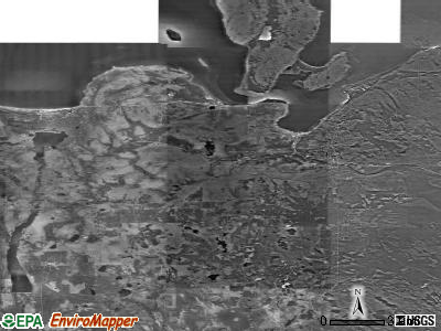 Zip code 49862 satellite photo by USGS
