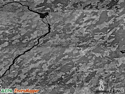 Zip code 49893 satellite photo by USGS