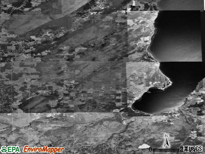 Zip code 49908 satellite photo by USGS
