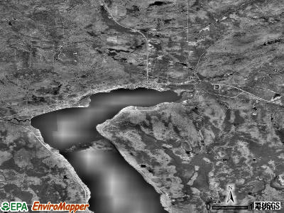 Zip code 49910 satellite photo by USGS