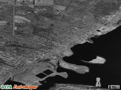Zip code 49934 satellite photo by USGS