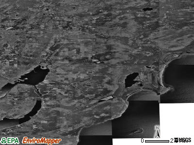 Zip code 49945 satellite photo by USGS