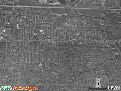 Zip code 50310 satellite photo by USGS