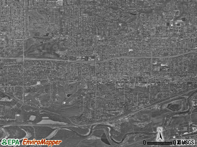 Zip code 50312 satellite photo by USGS