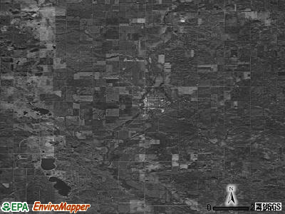 Zip code 50421 satellite photo by USGS