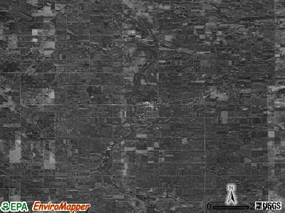 Zip code 50438 satellite photo by USGS