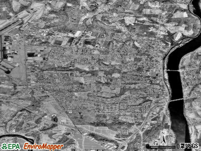 Zip code 06096 satellite photo by USGS
