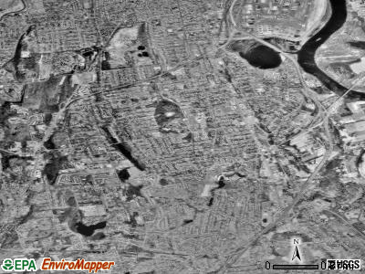 Zip code 06109 satellite photo by USGS