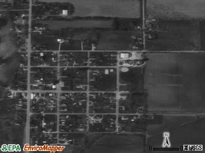 Zip code 50631 satellite photo by USGS