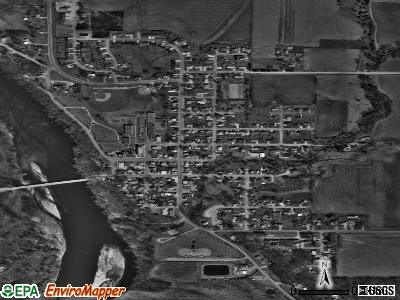 Zip code 50634 satellite photo by USGS