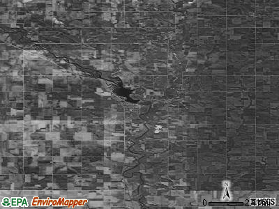 Zip code 50658 satellite photo by USGS