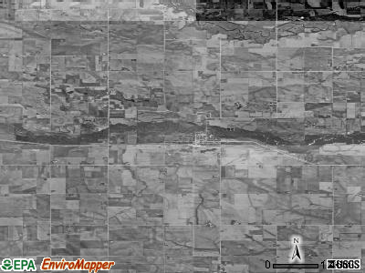 Zip code 50660 satellite photo by USGS
